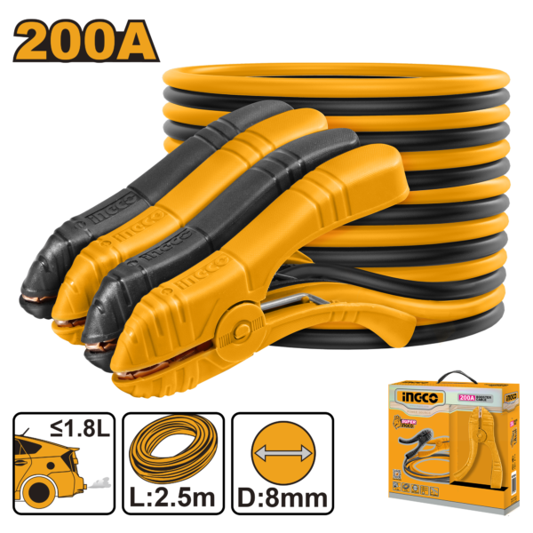 Cabo De Bateria Automotiva 2,5m 200amp Ingco HBTCP2001