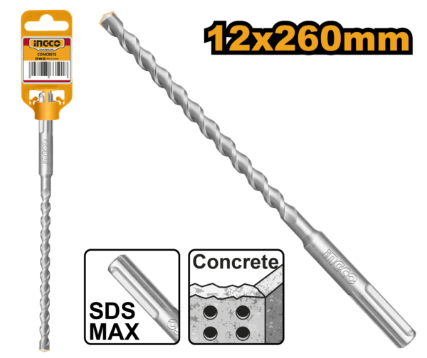 BROCA SDS MAX 12X260MM INGCO DBH1241201