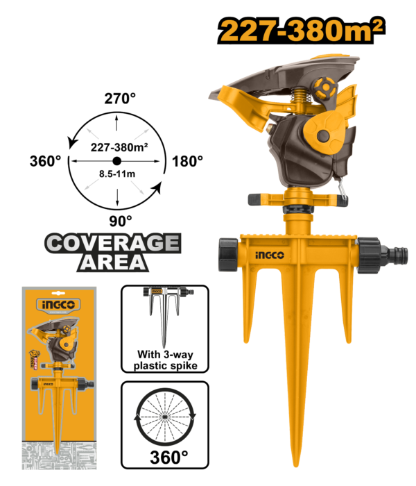 IRRIGADOR IMPULSO COM HASTE INGCO HPS13601